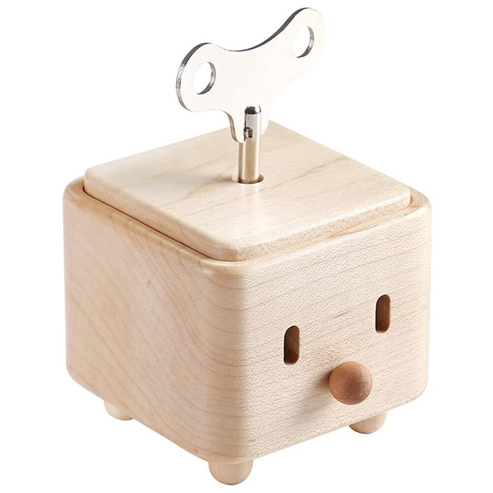 9648 Wooden Music Box 18-Note Wind-up Musical Boxs Gifts